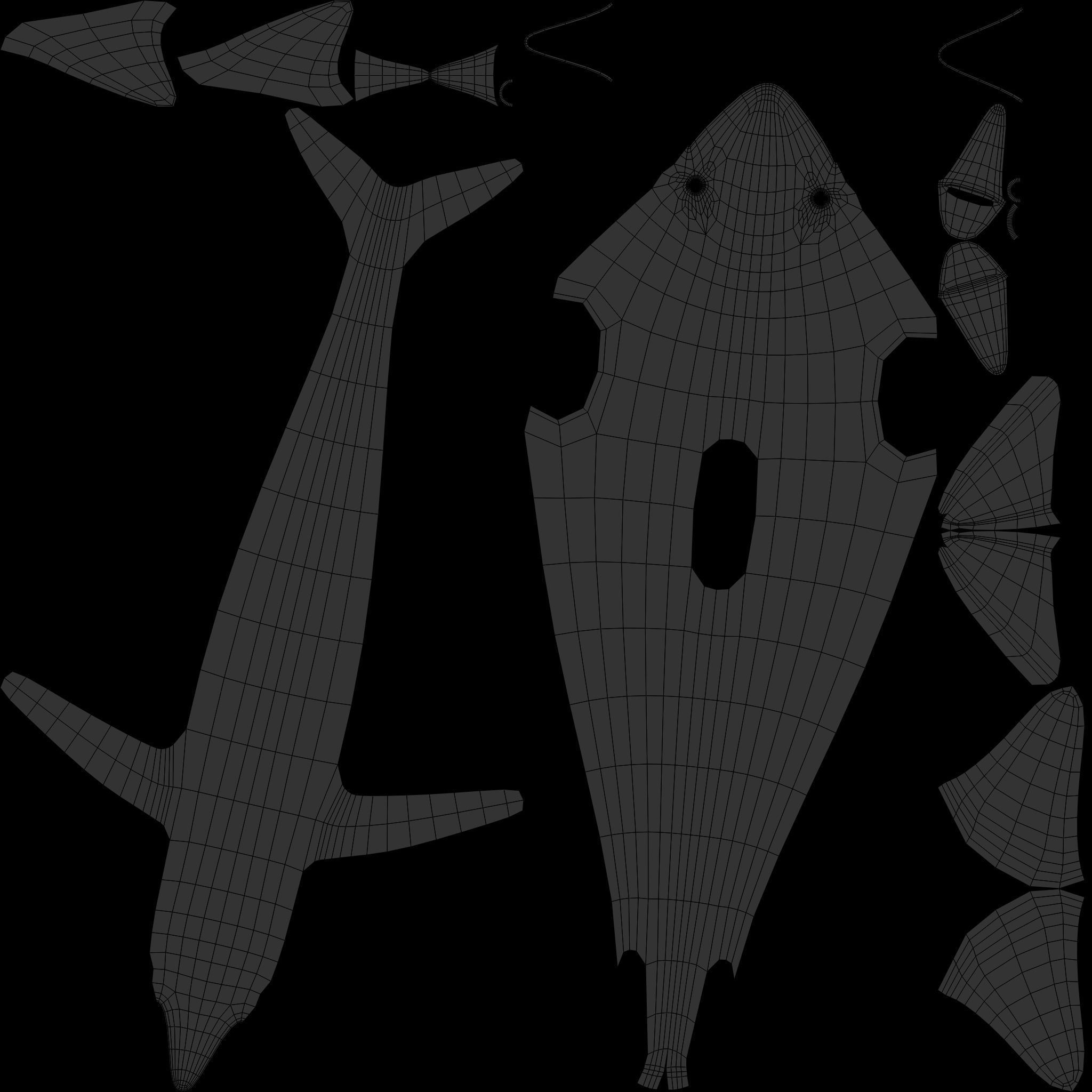 Cartoon Dolphin 3D model_9