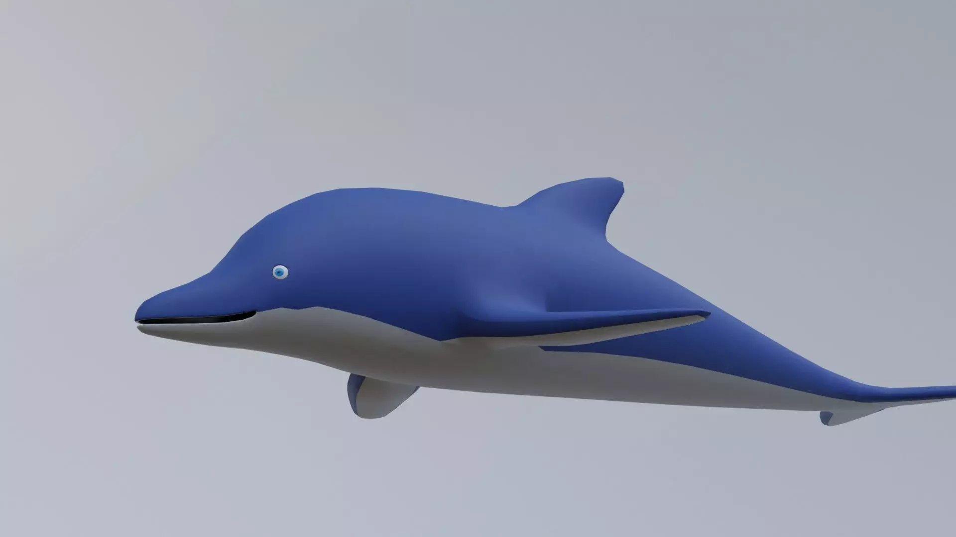 Cartoon Dolphin 3D model_0