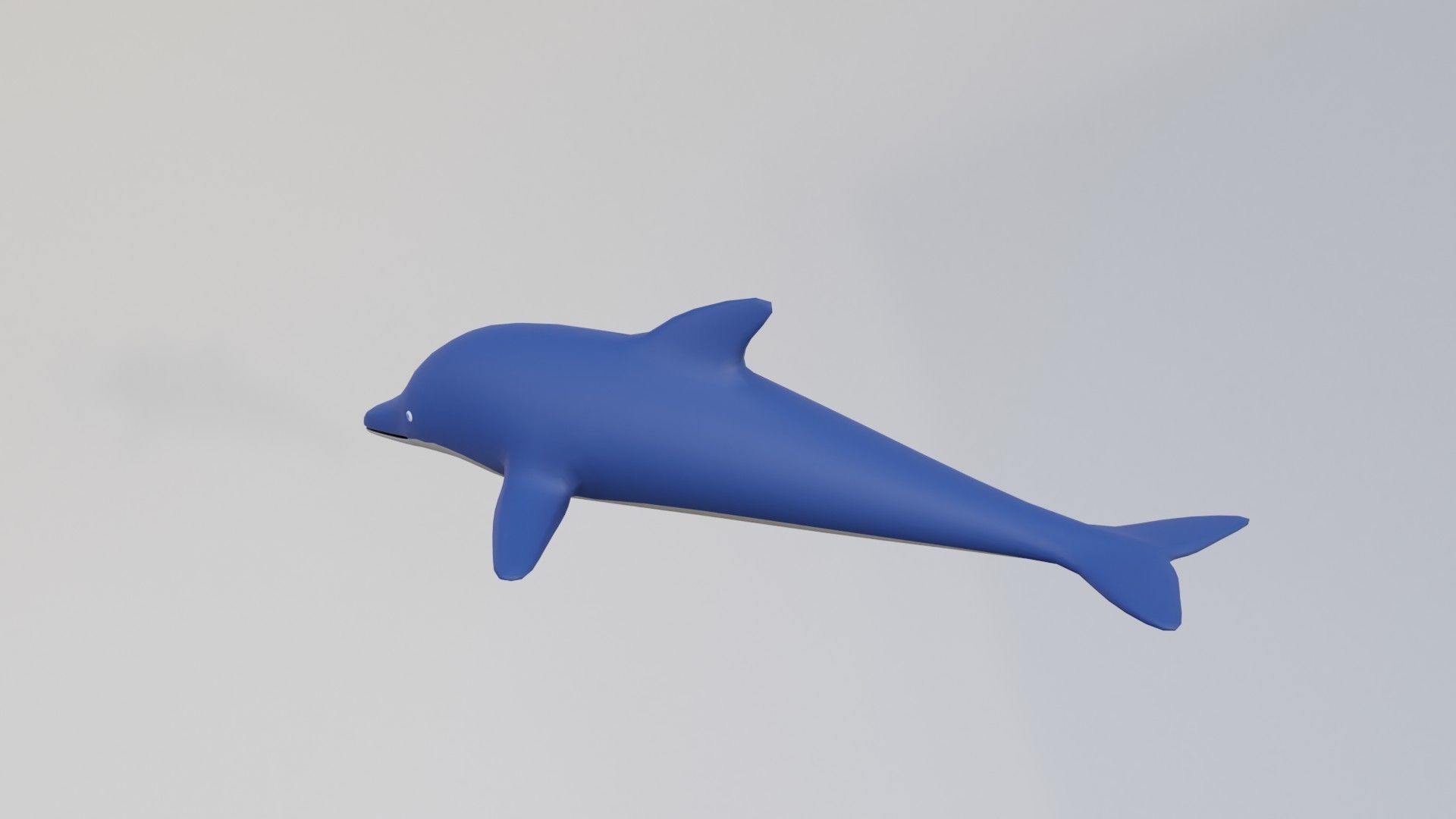 Cartoon Dolphin 3D model_6