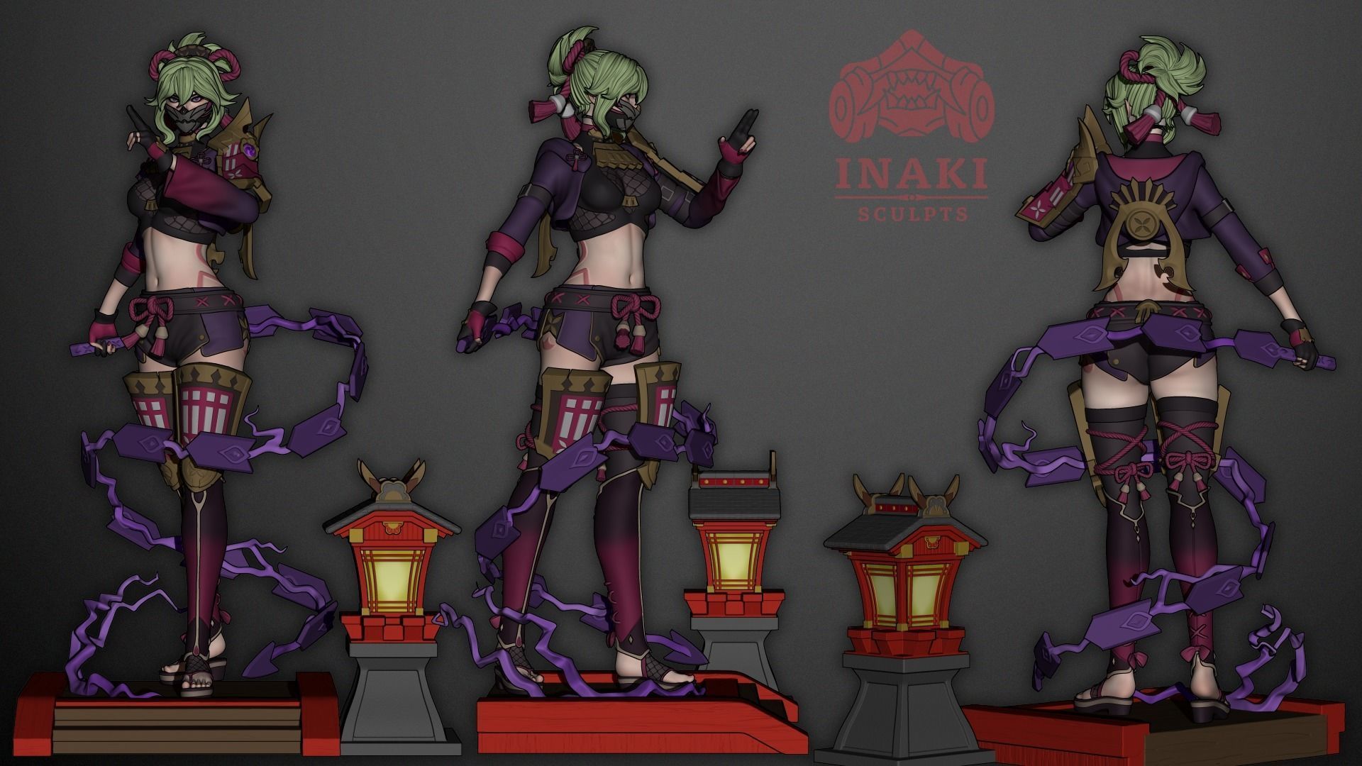 Kuki Shinobu - Genshin Impact 3D print model_6