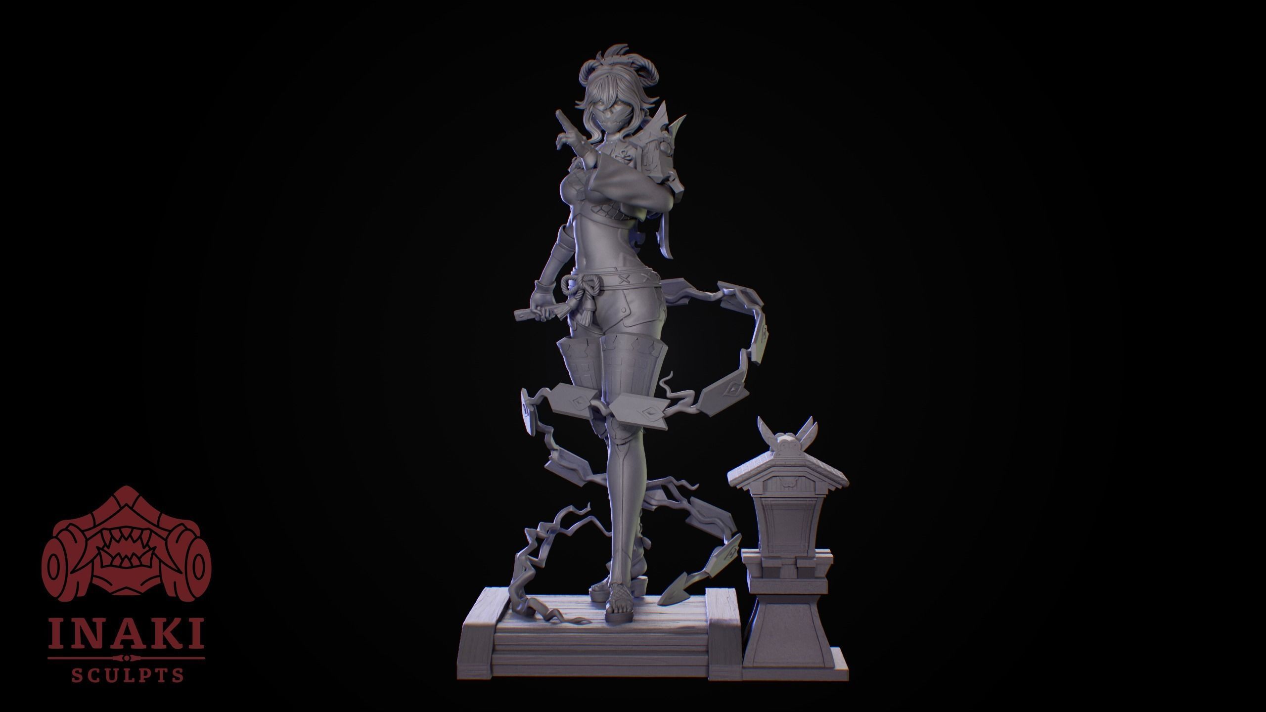Kuki Shinobu - Genshin Impact 3D print model_5