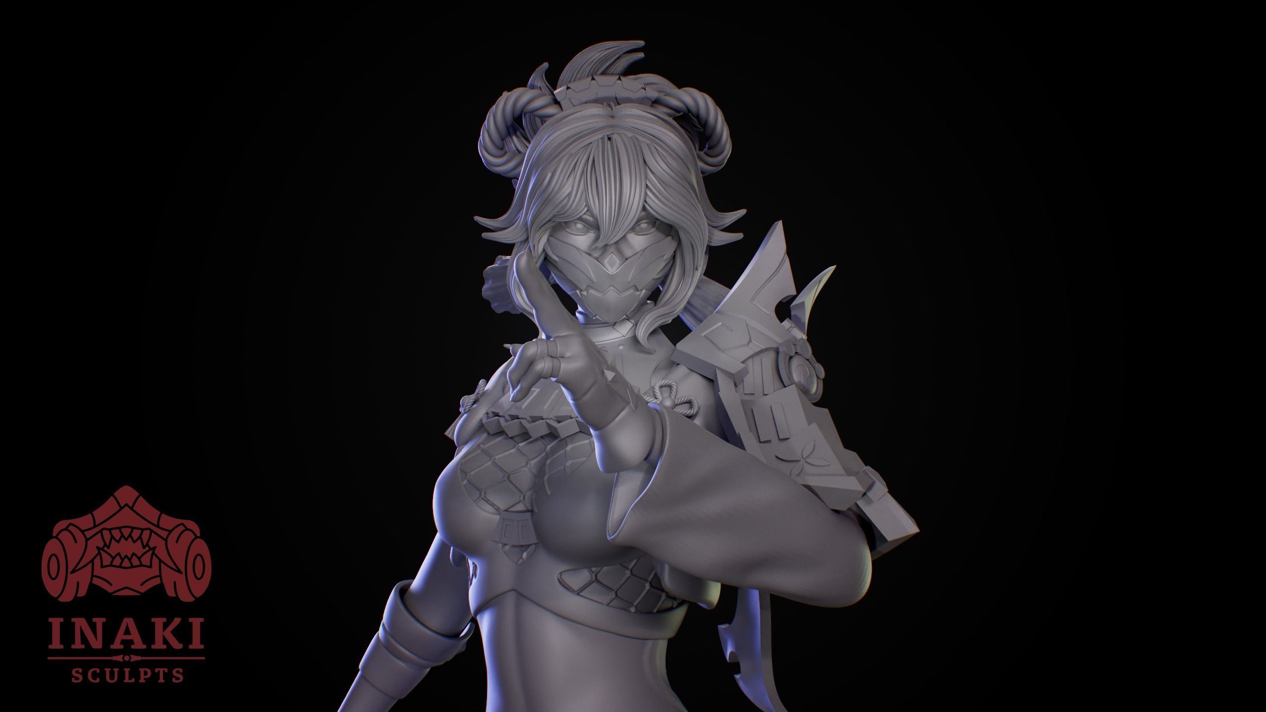 Kuki Shinobu - Genshin Impact 3D print model_4