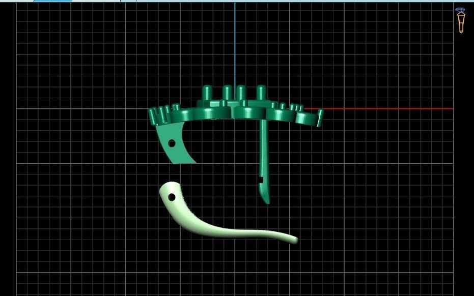  elegant  earrings with ornament pattern 474 3D print model_36