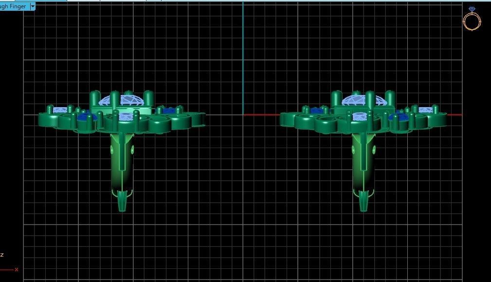  elegant  earrings with ornament pattern 474 3D print model_31