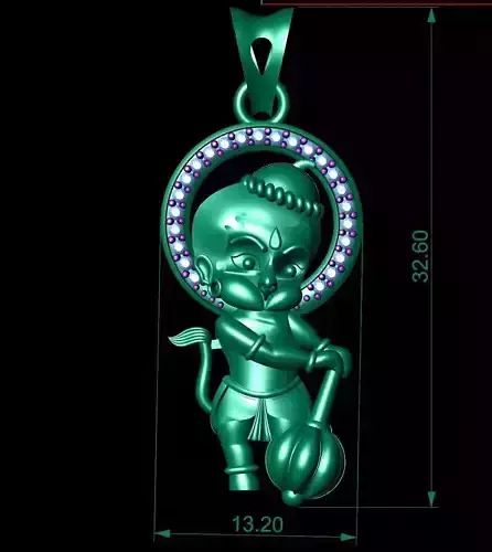 little hanuman pendant