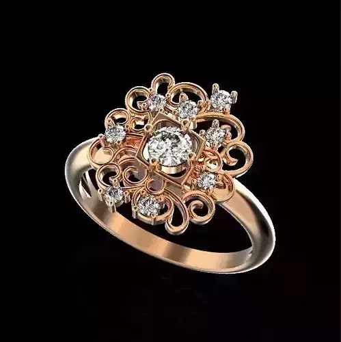 elegant ring with ornament pattern 474 3D print model elegant ring with ornament pattern 474 3D print model