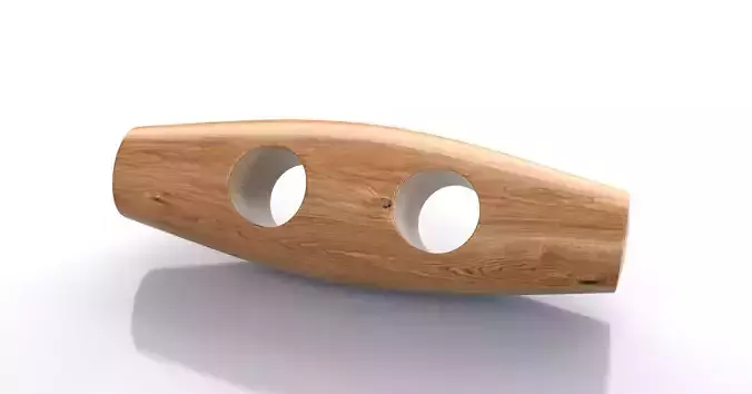 wood button 