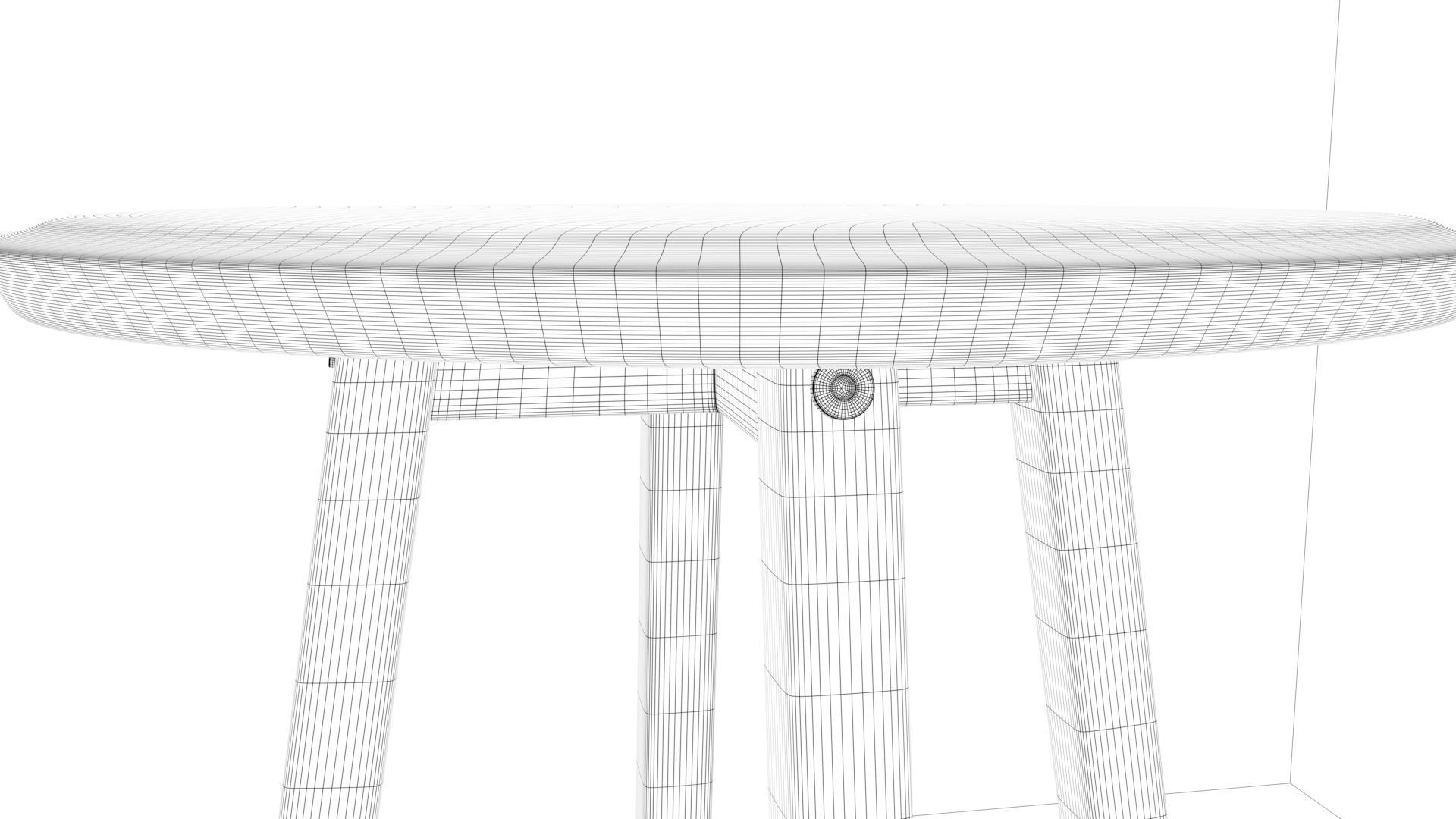 Side Table Card Table Coffee Table 3D model_10