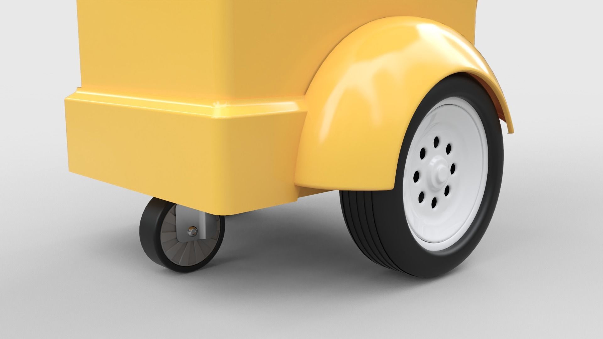 Ice Cream Push Cart 3D model_6