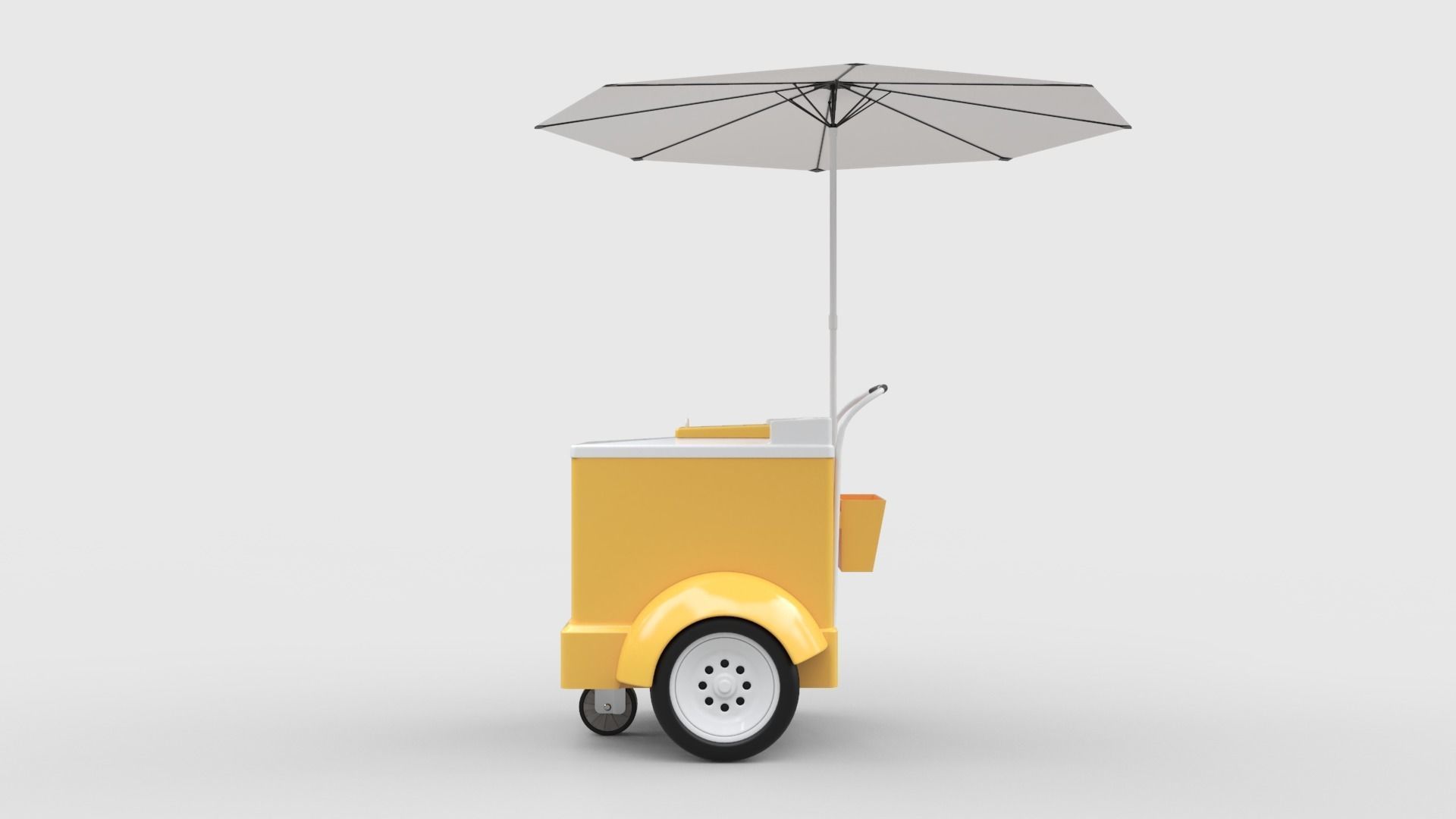 Ice Cream Push Cart 3D model_1