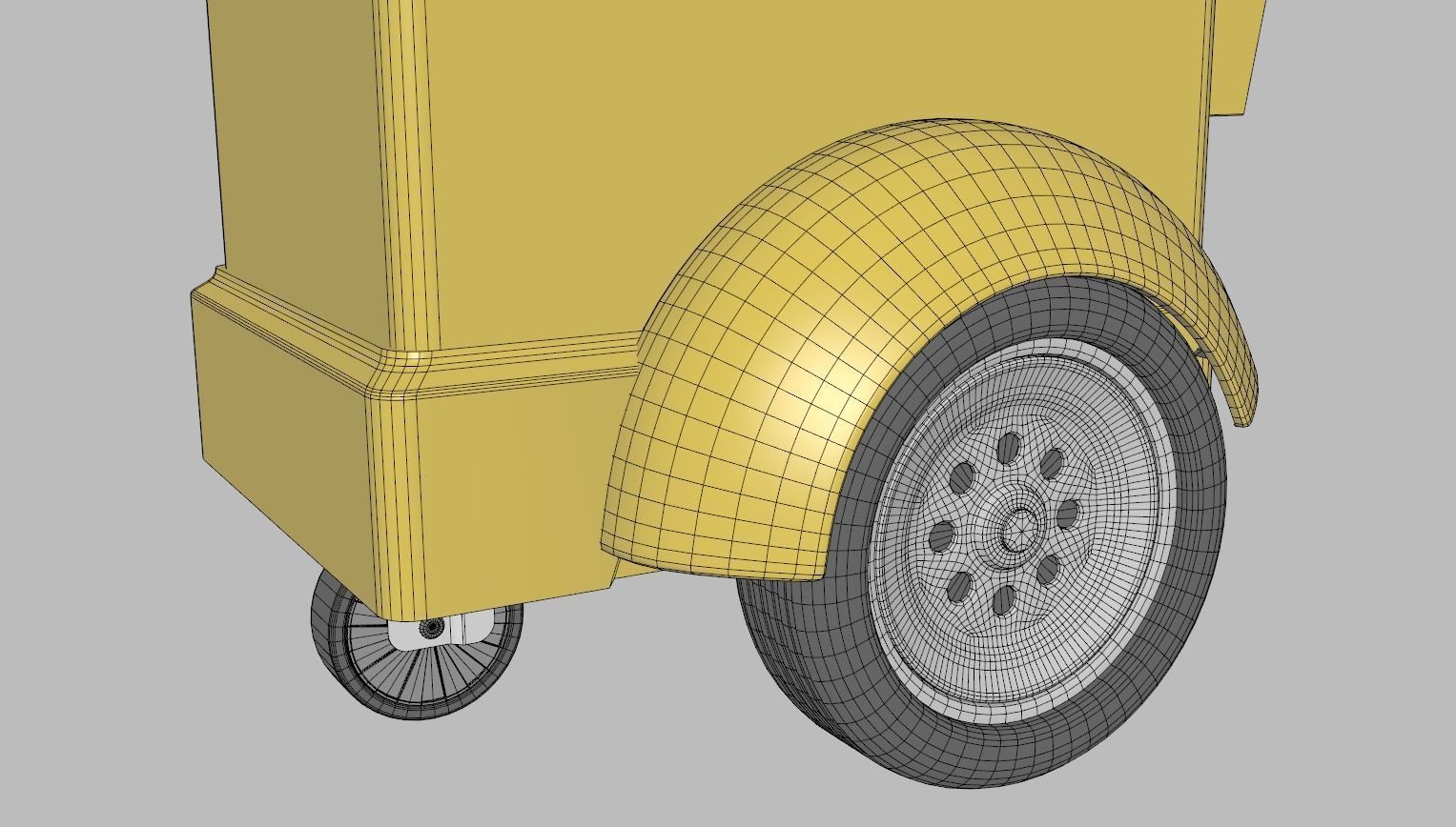 Ice Cream Push Cart 3D model_11