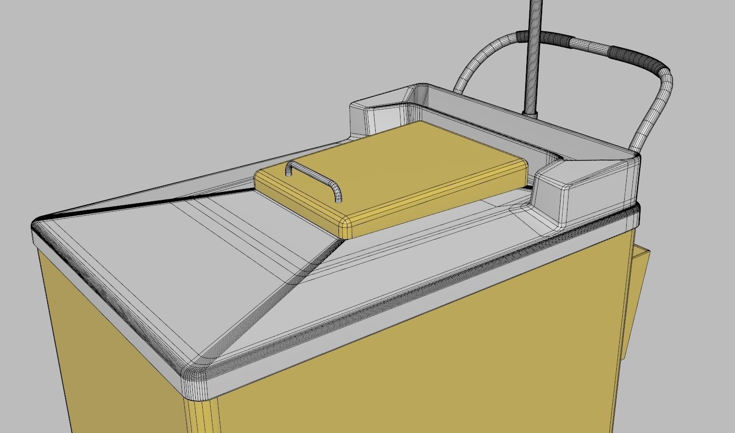 Ice Cream Push Cart 3D model_10