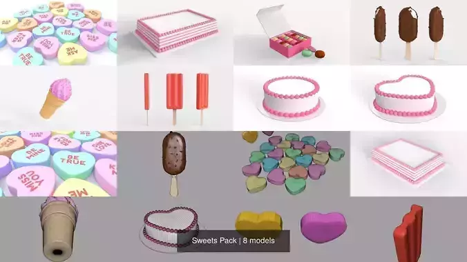 Sweets Pack 3D Model Collection