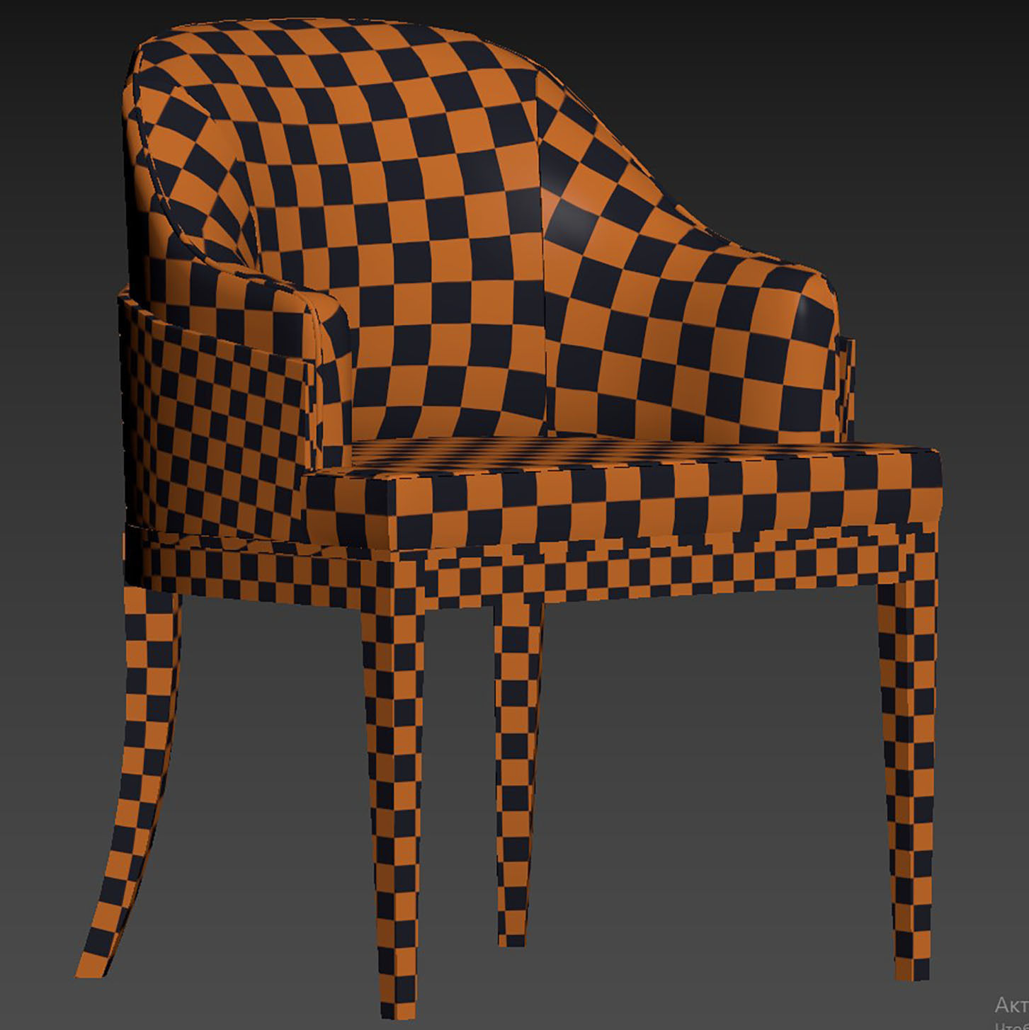 Wolfe dining chair by ASTER 3D model_8