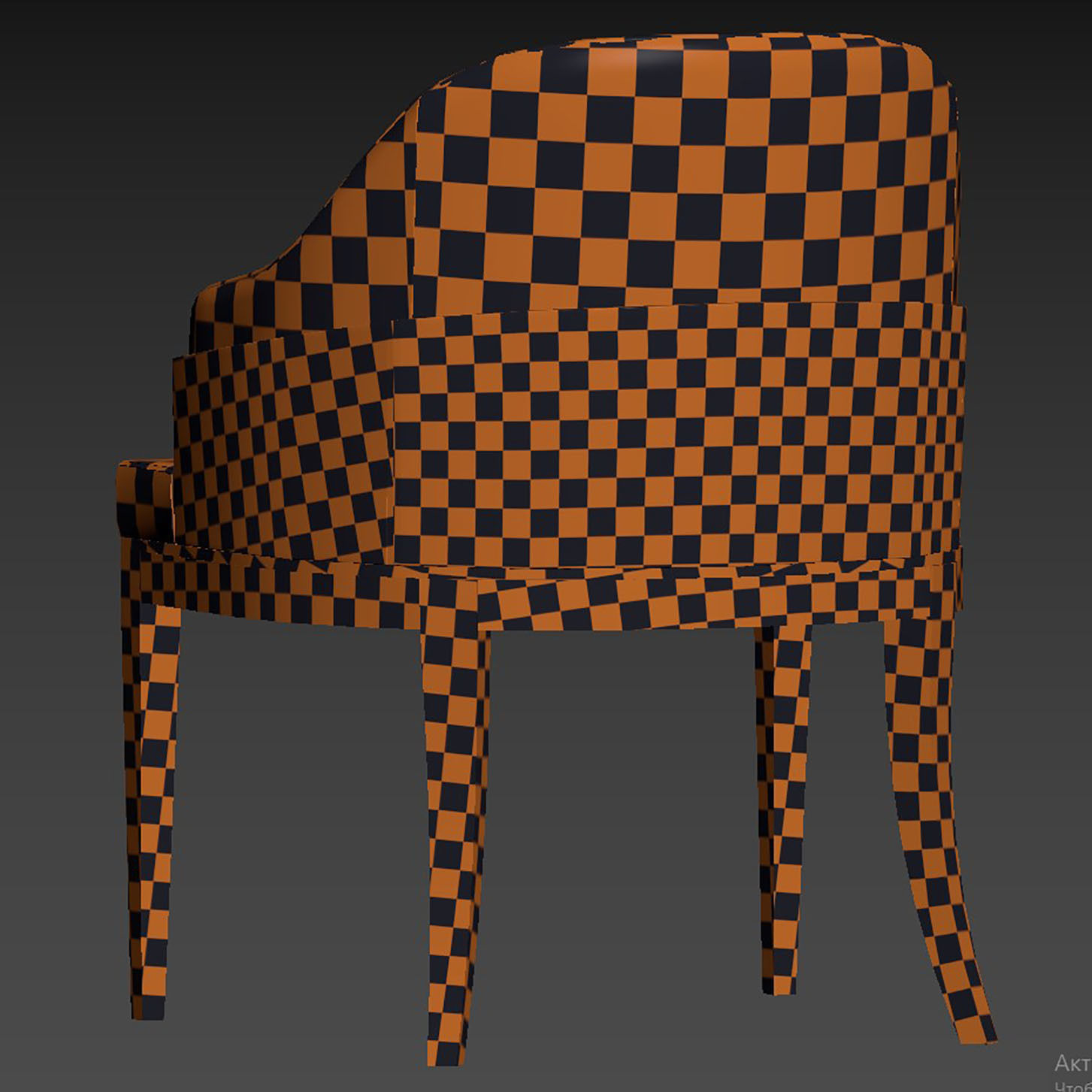 Wolfe dining chair by ASTER 3D model_9