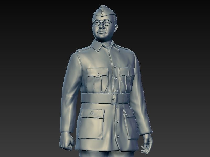 Subhash Chandra bose  3D print model_6