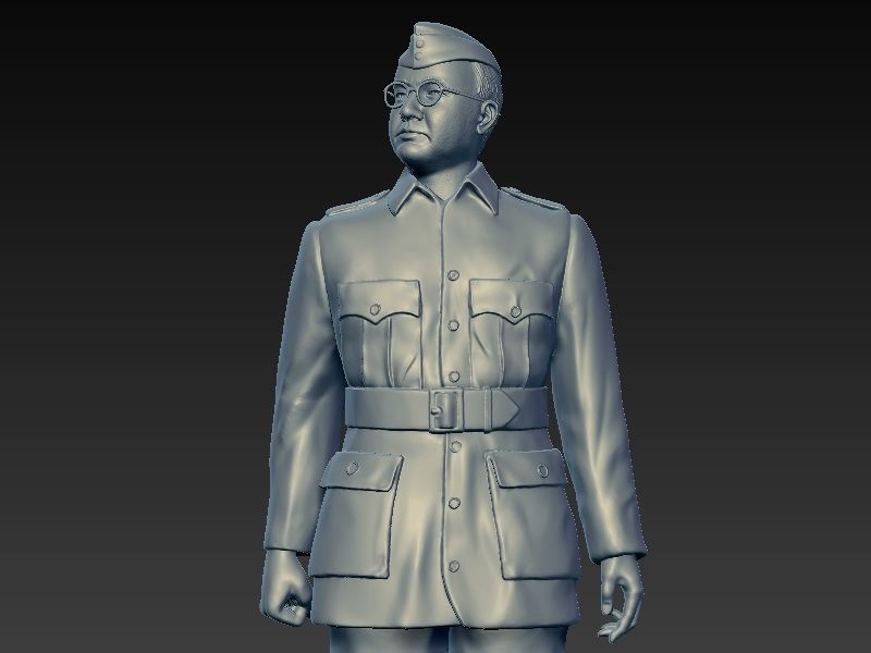 Subhash Chandra bose  3D print model_7