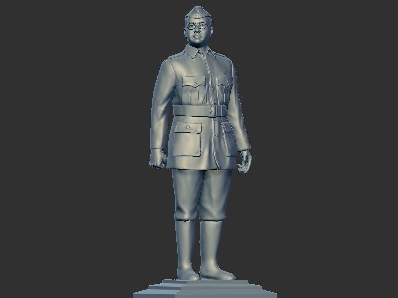 Subhash Chandra bose  3D print model_5