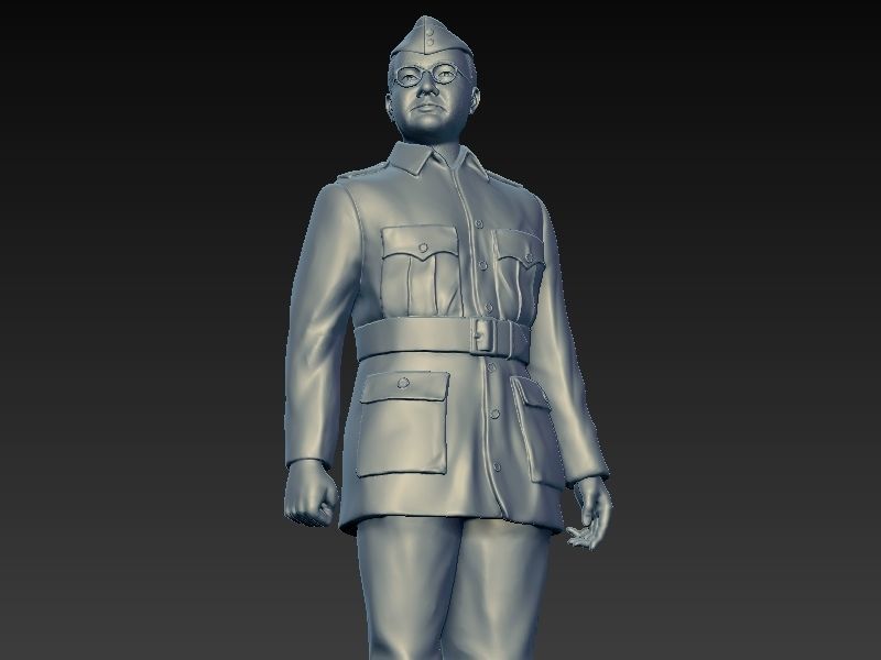 Subhash Chandra bose  3D print model_13