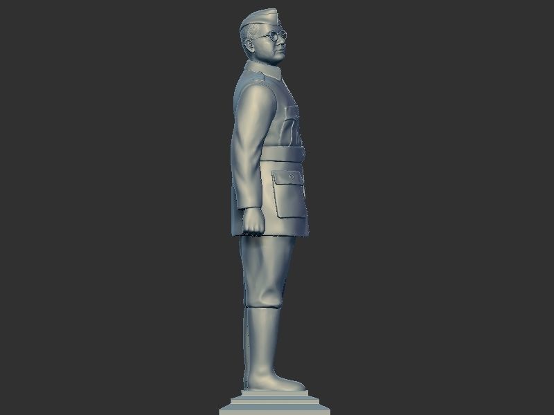 Subhash Chandra bose  3D print model_4