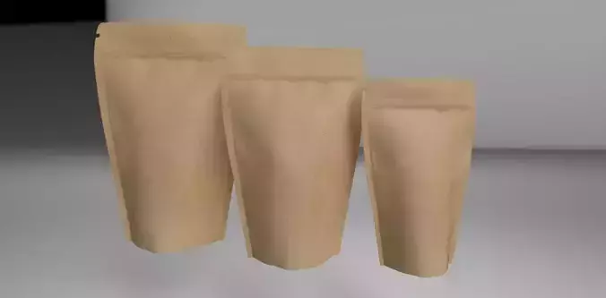 Kraft paper coffee bag