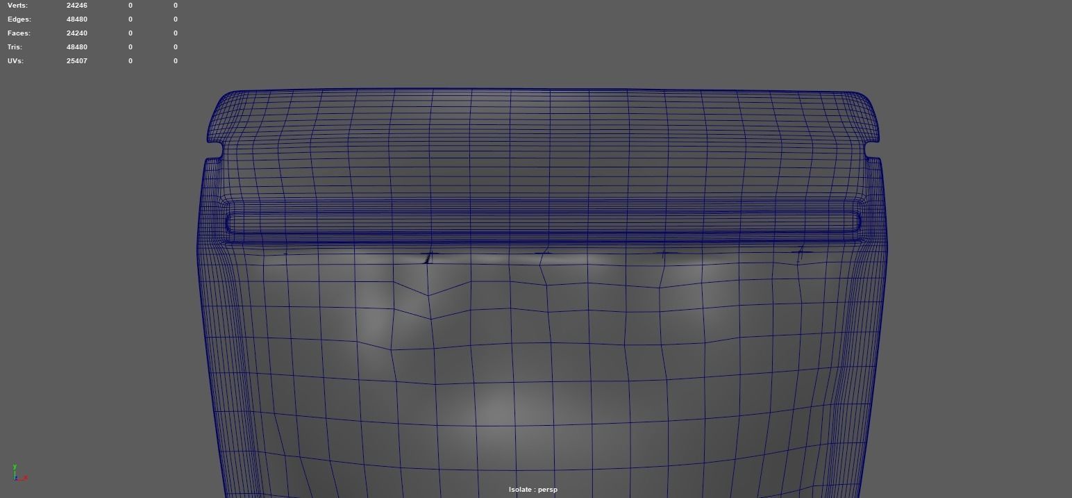 Kraft paper coffee bag 3D model_4