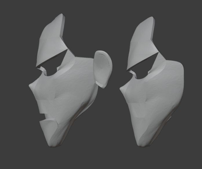 All Might Mask 3D print model_2