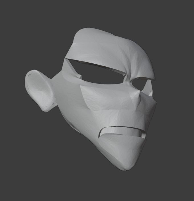 All Might Mask 3D print model_8