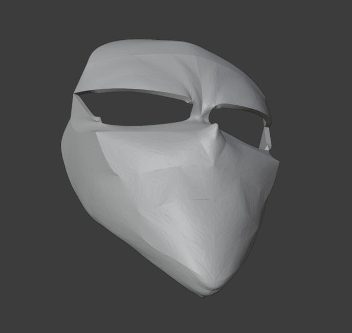 All Might Mask 3D print model_9