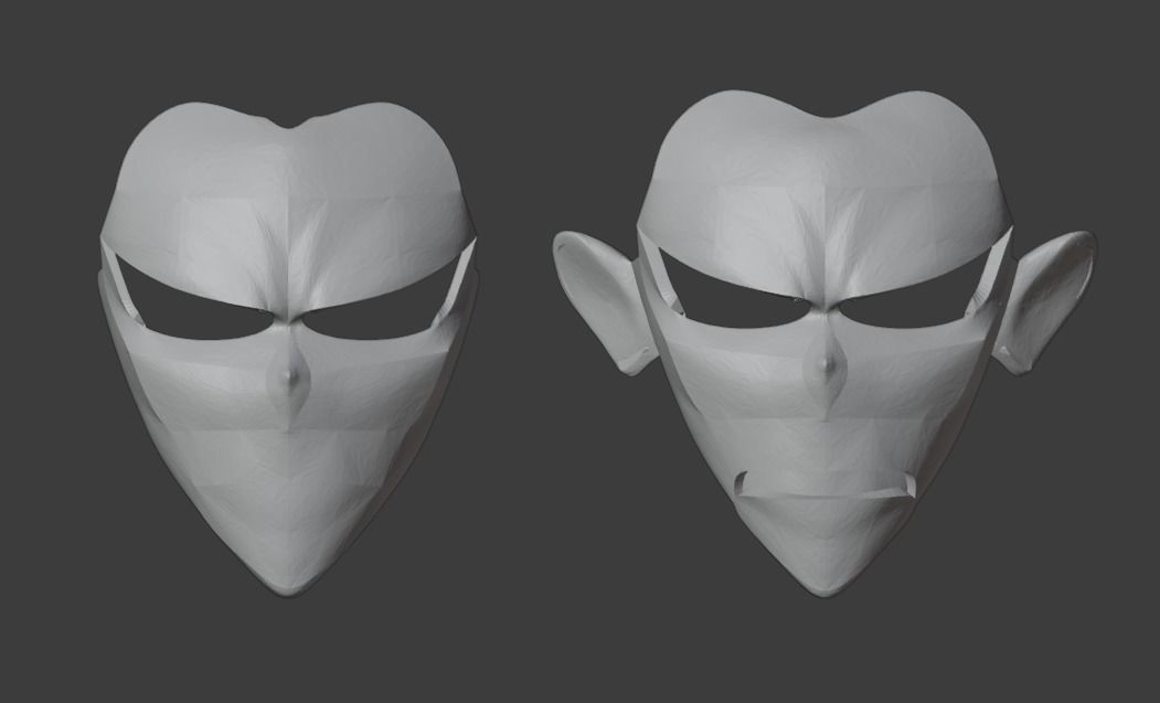 All Might Mask 3D print model_1