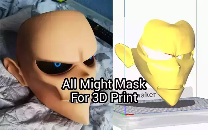 All Might Mask 3D print model