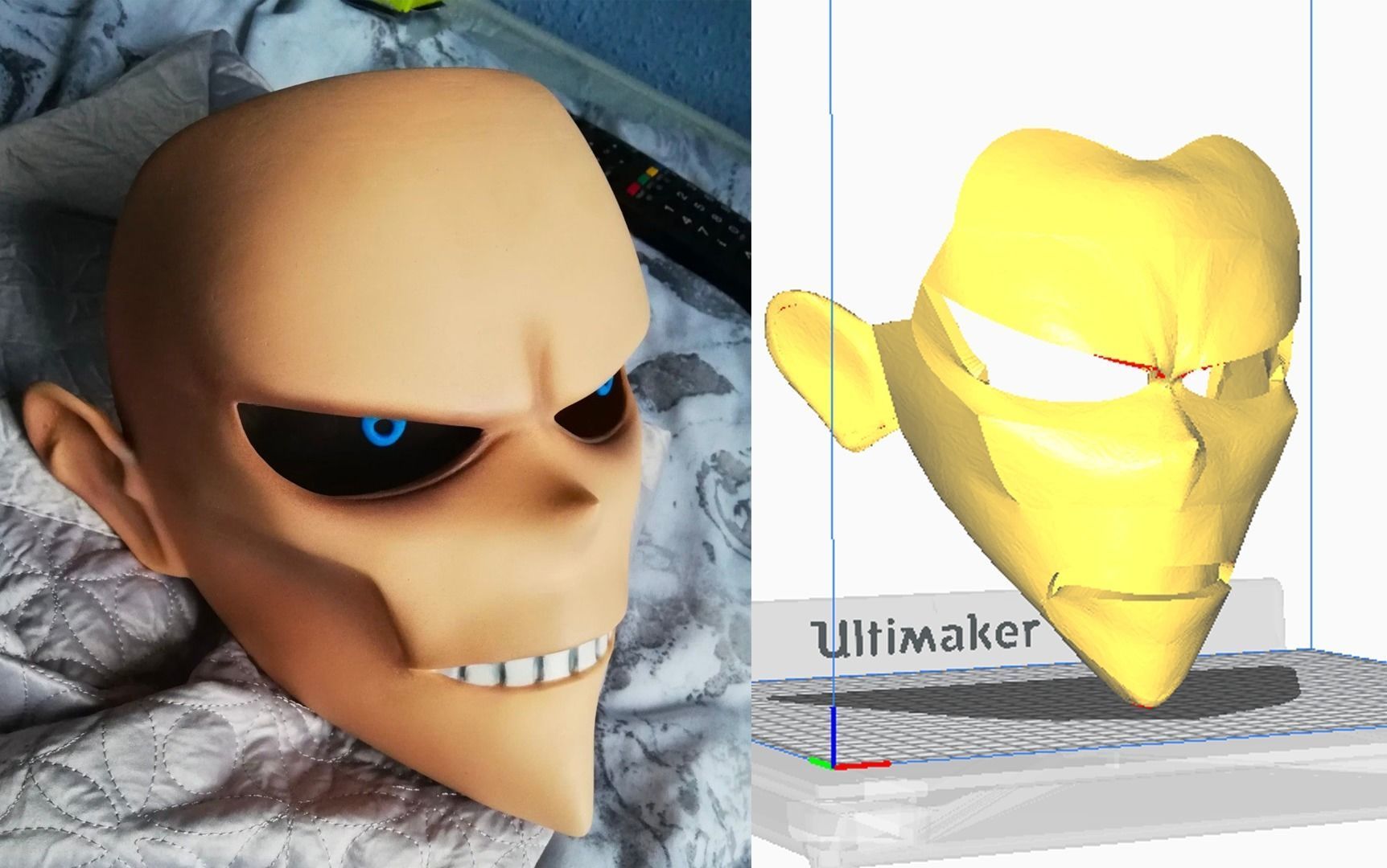 All Might Mask 3D print model_10