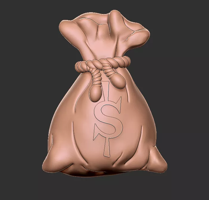 Money Bag 3D print model