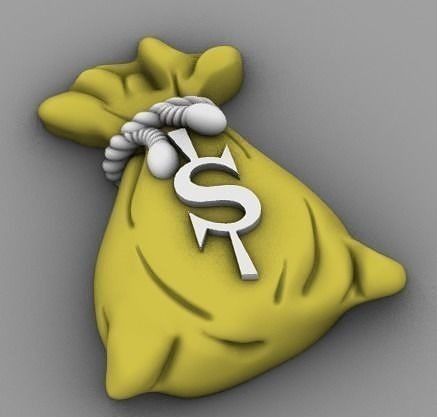 Money Bag 3D print model