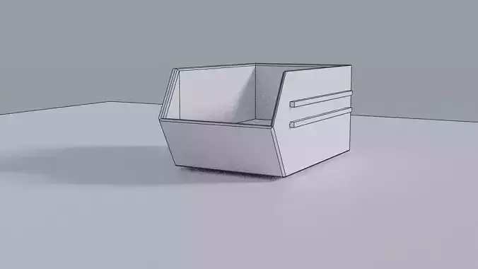 Dumpster chair on table