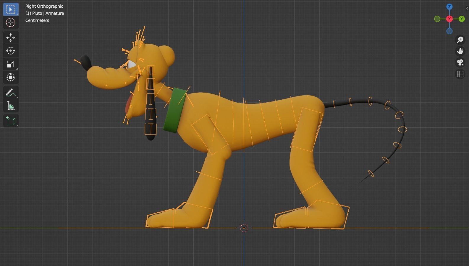 Pluto the Dog rigged 3D model_11