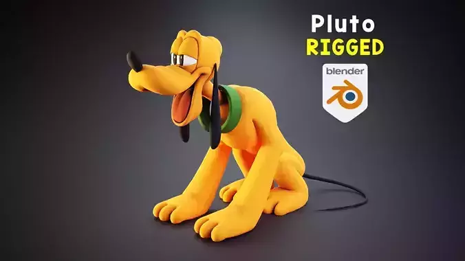 Pluto the Dog rigged