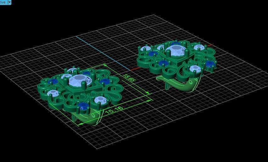 elegant set earrings and ring with ornament pattern 474 3D Model Collection_31