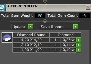 elegant set earrings and ring with ornament pattern 474 3D Model Collection_6