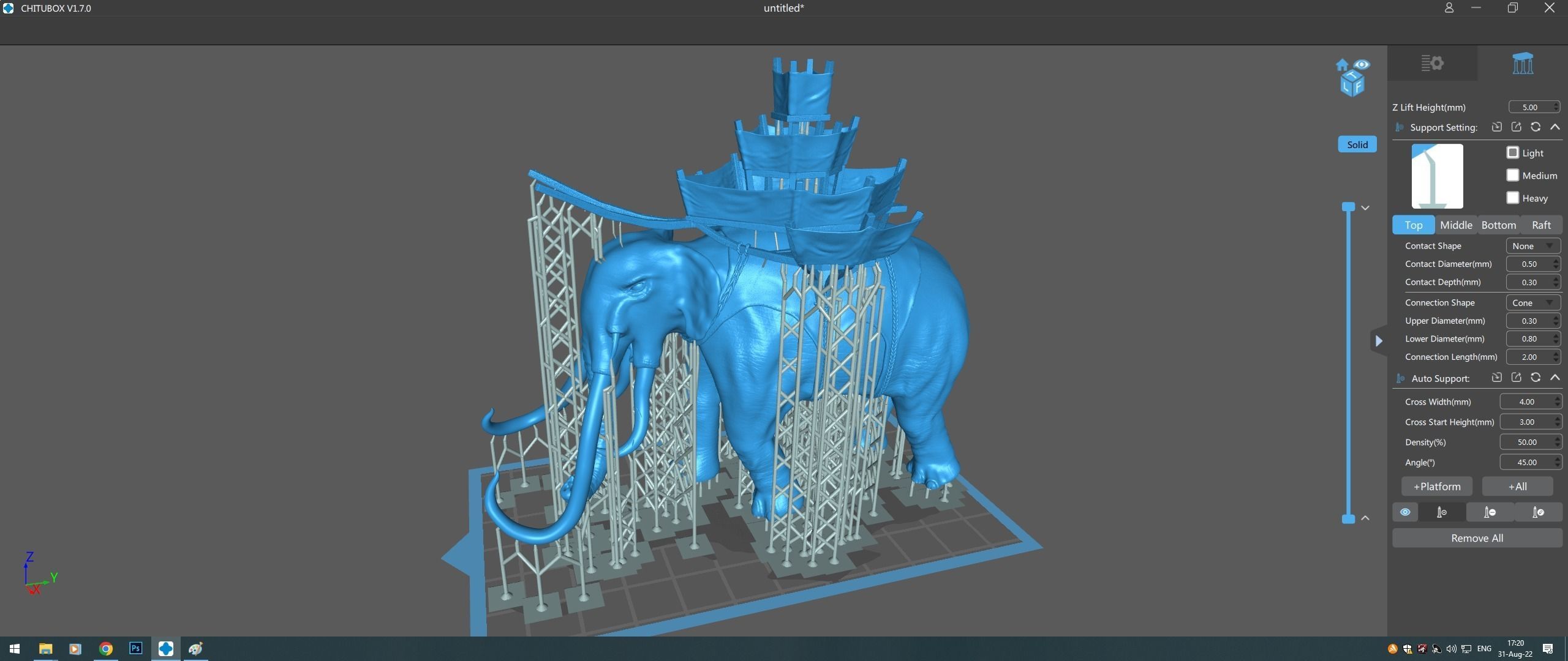 War elephants 3D model_23