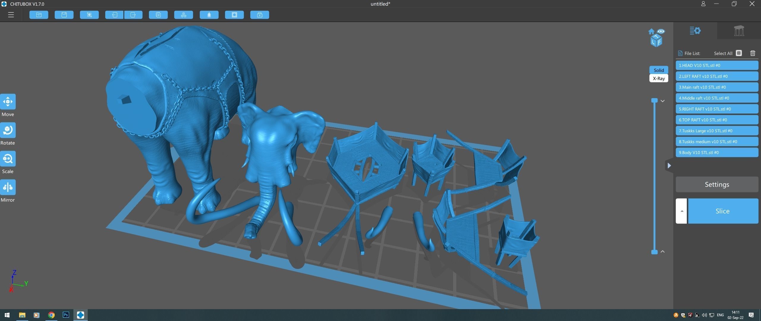 War elephants 3D model_21
