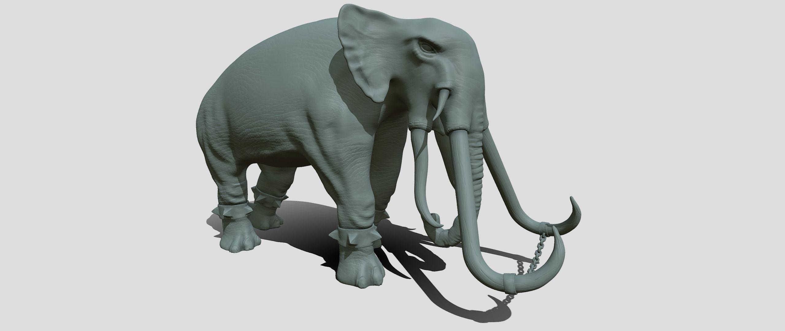 War elephants 3D model_25