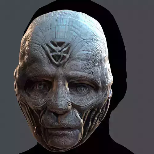 Gas mask printable helmet scifi character game space Low-poly 