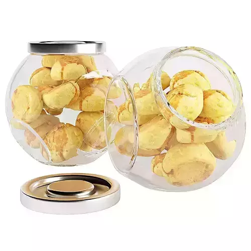 Glass jar cookie content 08