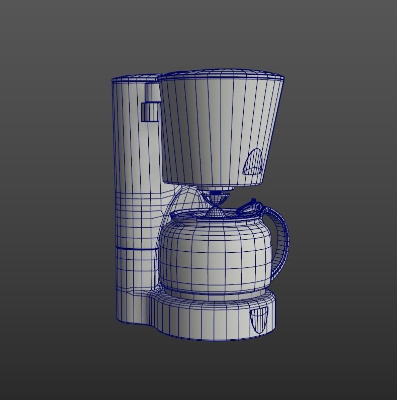 Coffee Brewer Free low-poly 3D model_12