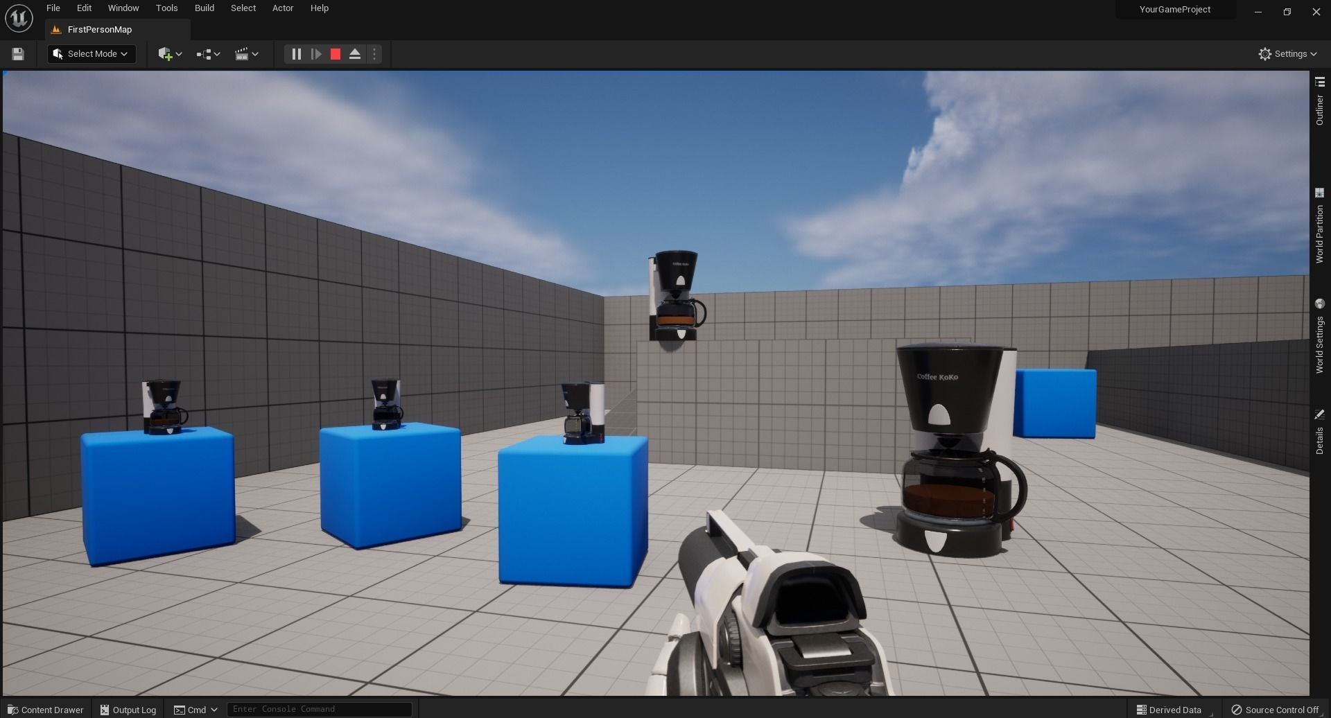 Coffee Brewer Free low-poly 3D model_7