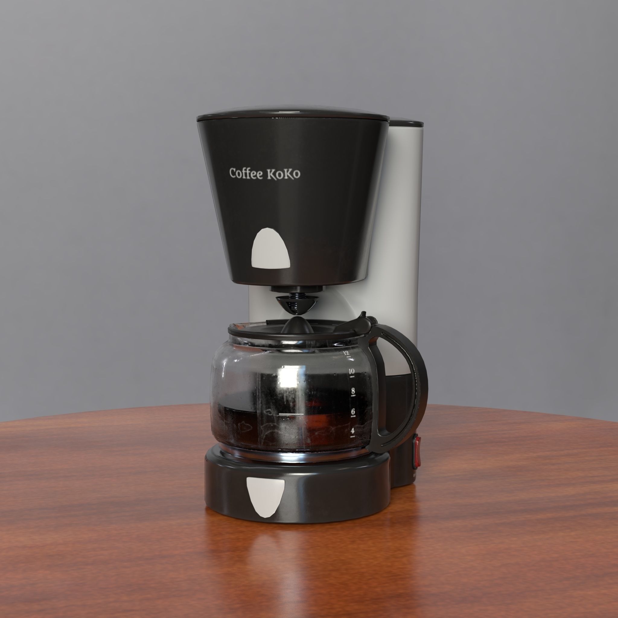 Coffee Brewer Free low-poly 3D model_2