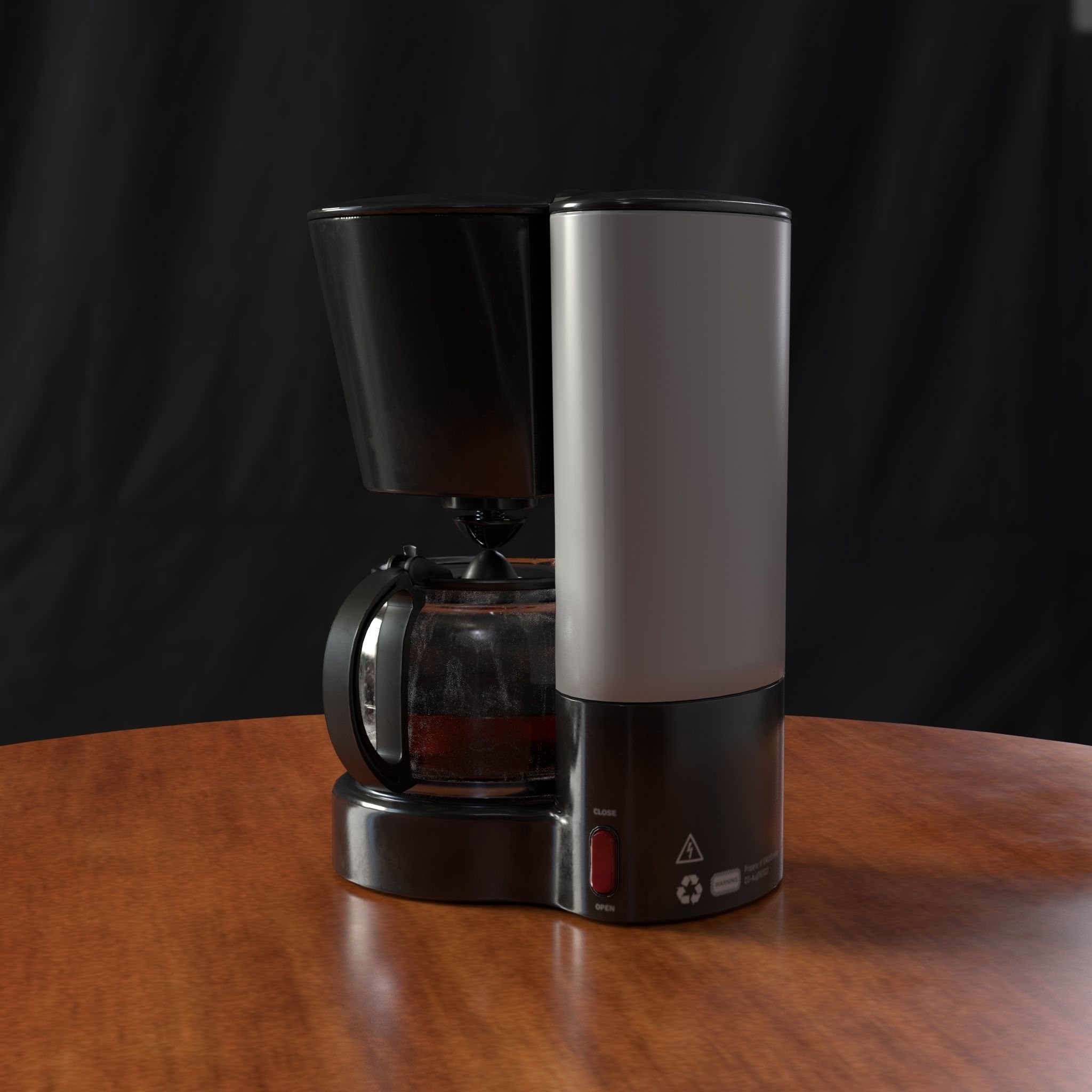 Coffee Brewer Free low-poly 3D model_3