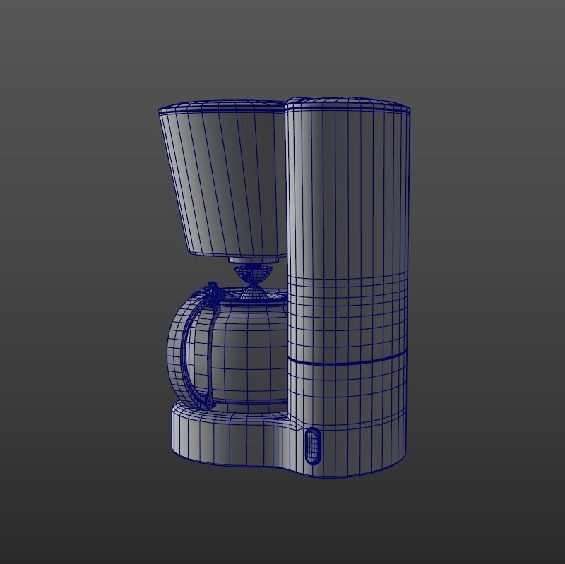 Coffee Brewer Free low-poly 3D model_11