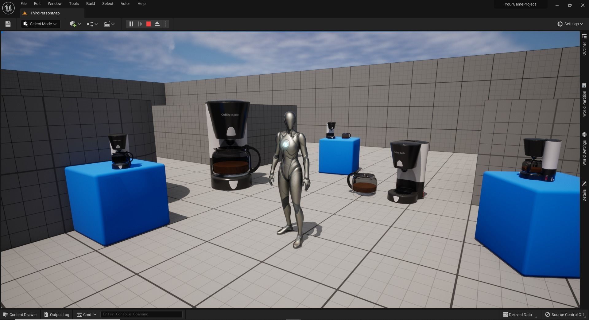 Coffee Brewer Free low-poly 3D model_8